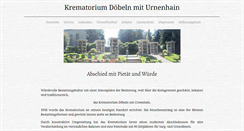 Desktop Screenshot of krematorium-doebeln.de