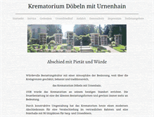 Tablet Screenshot of krematorium-doebeln.de